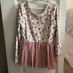 Cheeky plum girls dance leotard